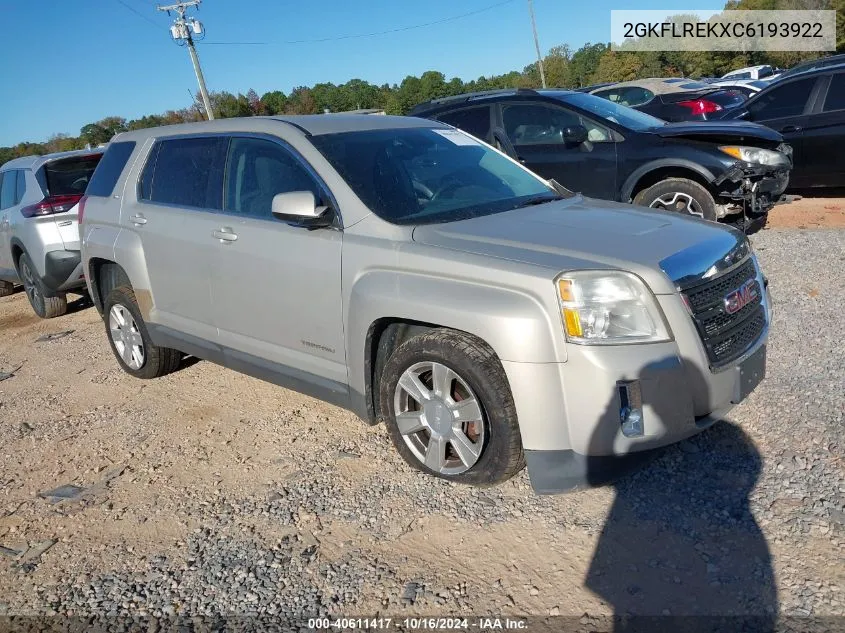 2012 GMC Terrain Sle-1 VIN: 2GKFLREKXC6193922 Lot: 40611417