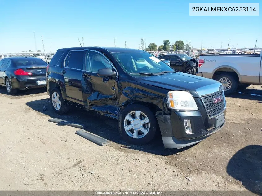 2012 GMC Terrain Sle-1 VIN: 2GKALMEKXC6253114 Lot: 40618254