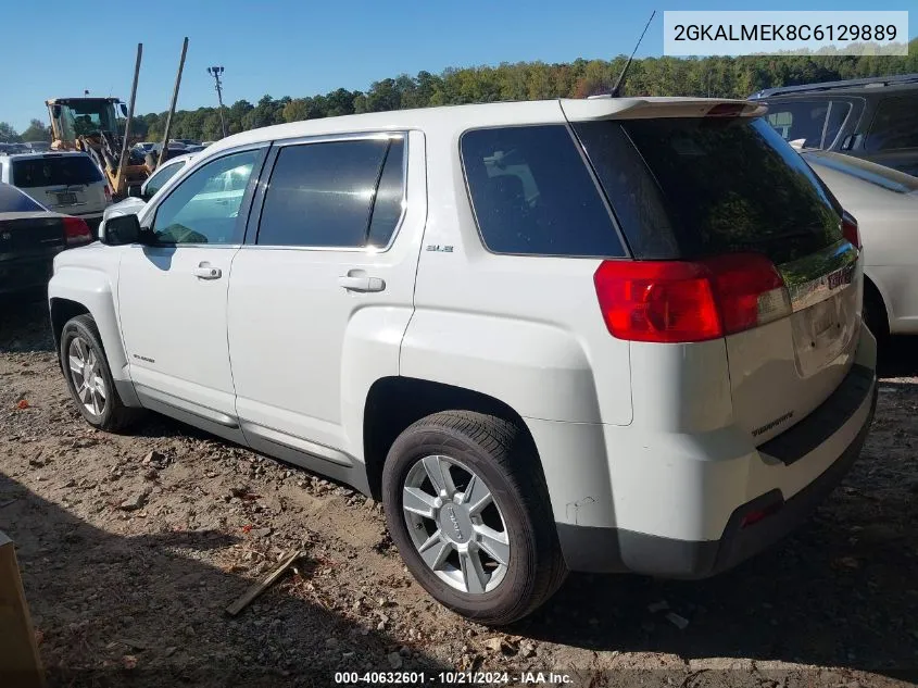 2012 GMC Terrain Sle-1 VIN: 2GKALMEK8C6129889 Lot: 40632601