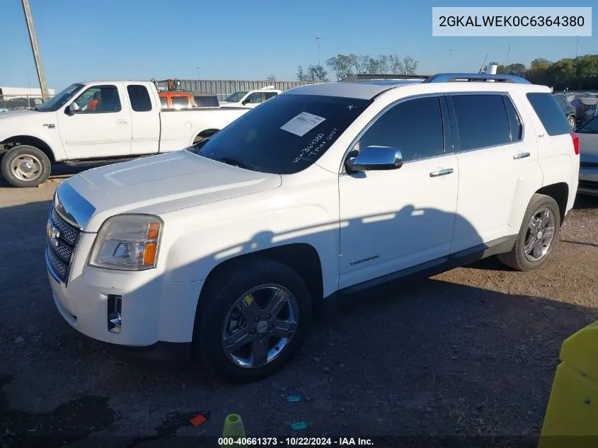 2012 GMC Terrain Slt-2 VIN: 2GKALWEK0C6364380 Lot: 40661373