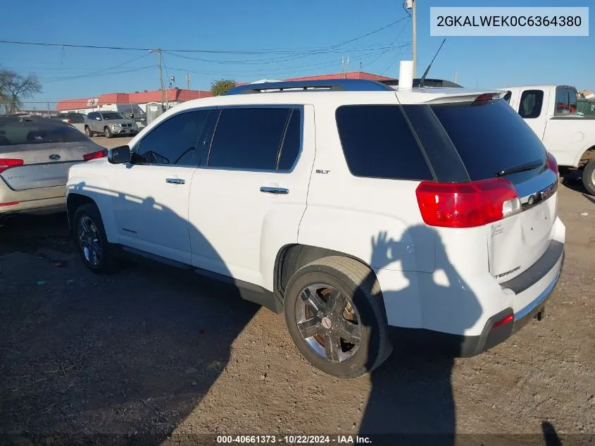 2012 GMC Terrain Slt-2 VIN: 2GKALWEK0C6364380 Lot: 40661373