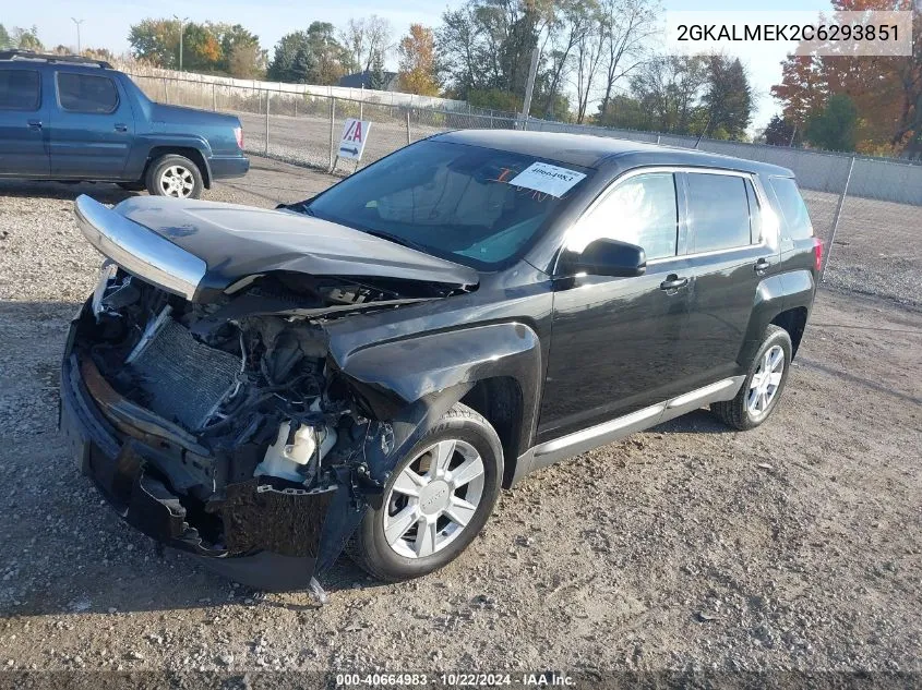 2012 GMC Terrain Sle-1 VIN: 2GKALMEK2C6293851 Lot: 40664983