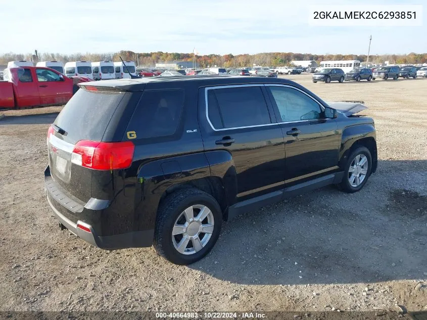 2012 GMC Terrain Sle-1 VIN: 2GKALMEK2C6293851 Lot: 40664983