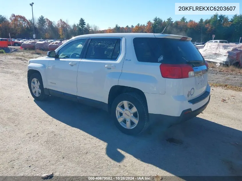 2012 GMC Terrain Sle-1 VIN: 2GKFLREKXC6203607 Lot: 40679582