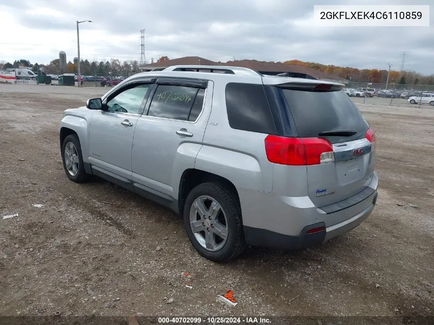 2012 GMC Terrain Slt-2 VIN: 2GKFLXEK4C6110859 Lot: 40702099