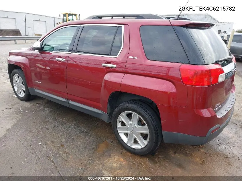 2012 GMC Terrain Sle-2 VIN: 2GKFLTEK4C6215782 Lot: 40707281