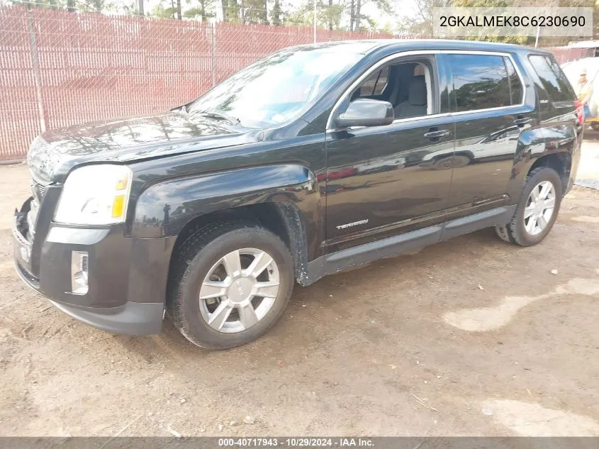 2012 GMC Terrain Sle-1 VIN: 2GKALMEK8C6230690 Lot: 40717943