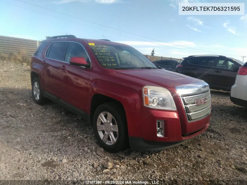 2013 GMC Terrain Sle VIN: 2GKFLTEK7D6321595 Lot: 12107268