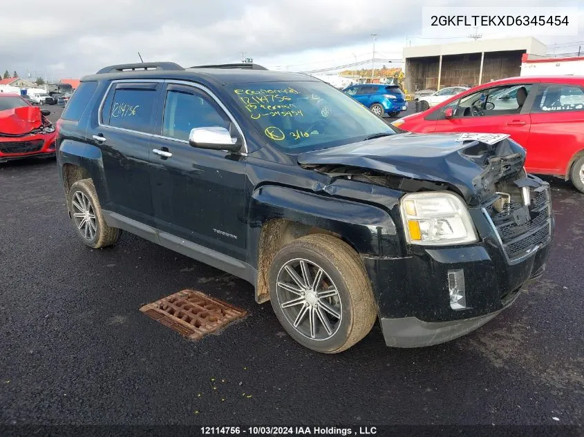 2013 GMC Terrain VIN: 2GKFLTEKXD6345454 Lot: 12114756