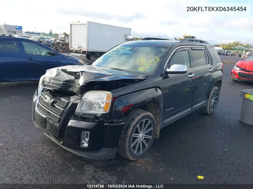 2013 GMC Terrain VIN: 2GKFLTEKXD6345454 Lot: 12114756