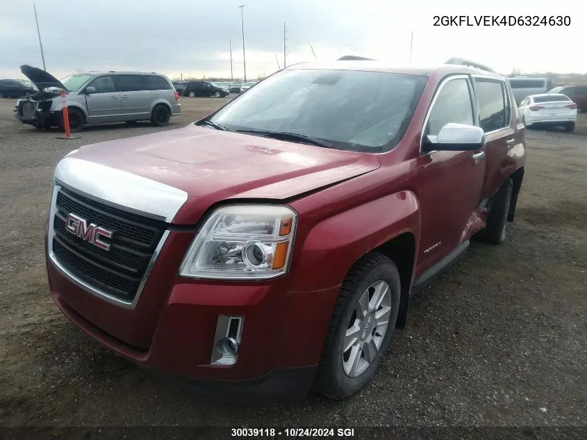 2013 GMC Terrain Slt VIN: 2GKFLVEK4D6324630 Lot: 30039118