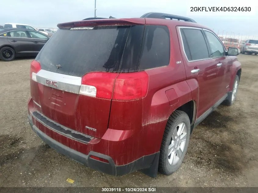 2013 GMC Terrain Slt VIN: 2GKFLVEK4D6324630 Lot: 30039118