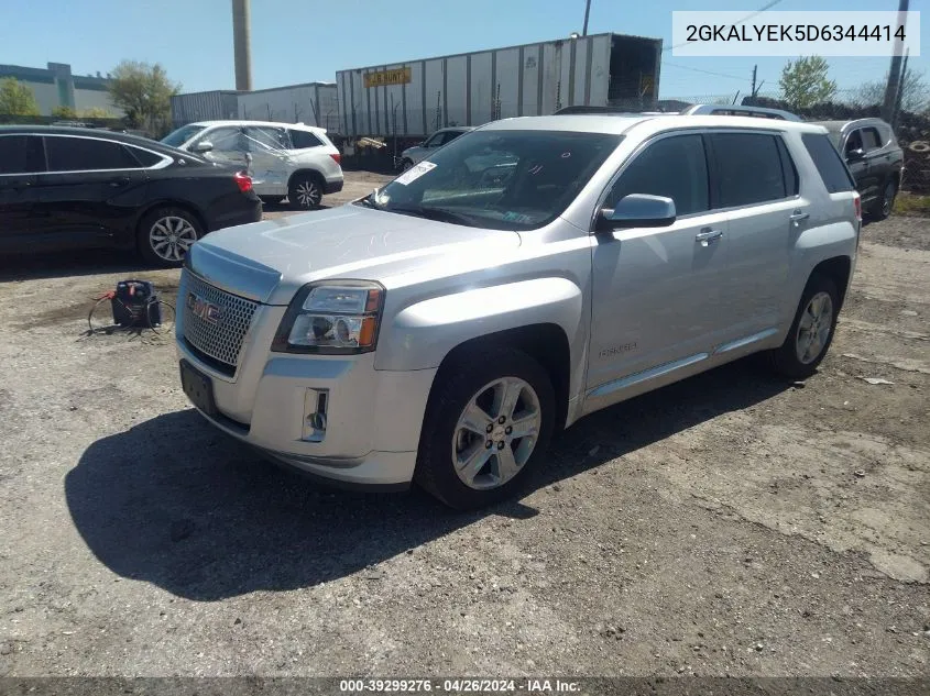 2013 GMC Terrain Denali VIN: 2GKALYEK5D6344414 Lot: 39299276