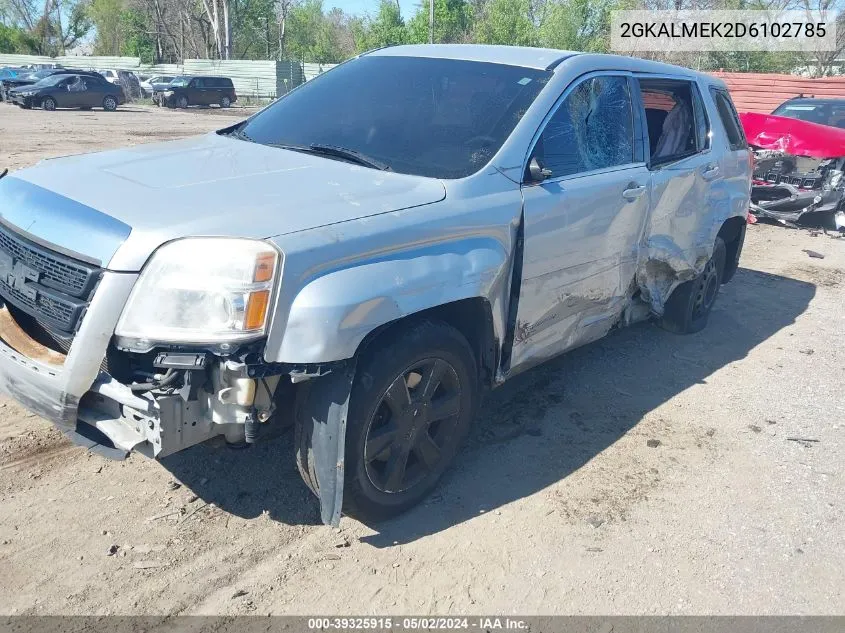 2013 GMC Terrain Sle-1 VIN: 2GKALMEK2D6102785 Lot: 39325915