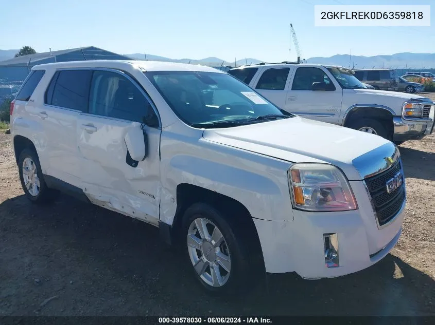 2013 GMC Terrain Sle-1 VIN: 2GKFLREK0D6359818 Lot: 39578030