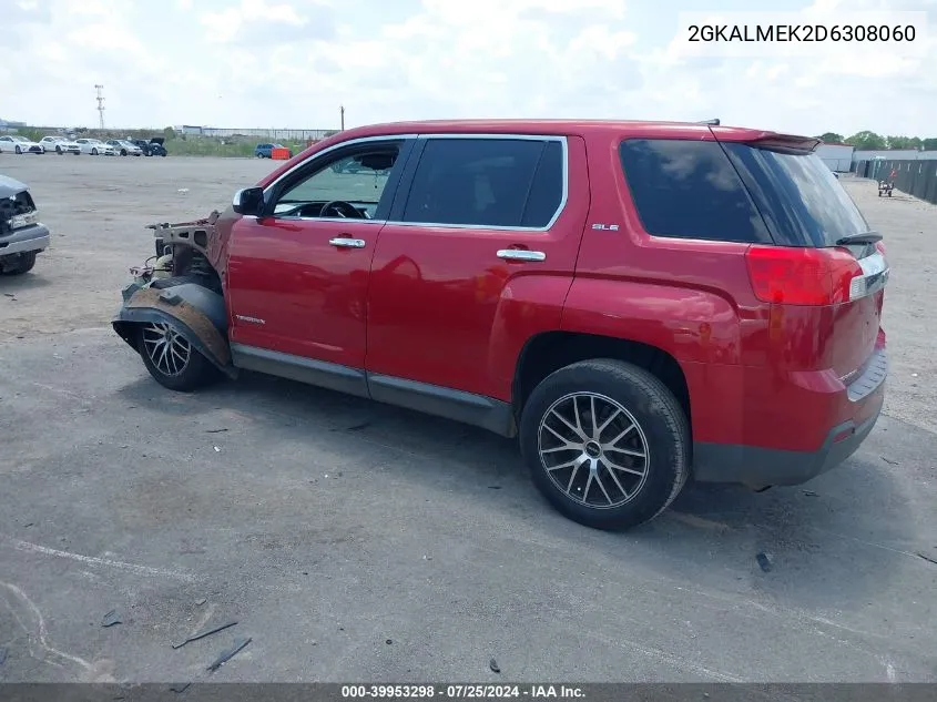 2013 GMC Terrain Sle-1 VIN: 2GKALMEK2D6308060 Lot: 39953298