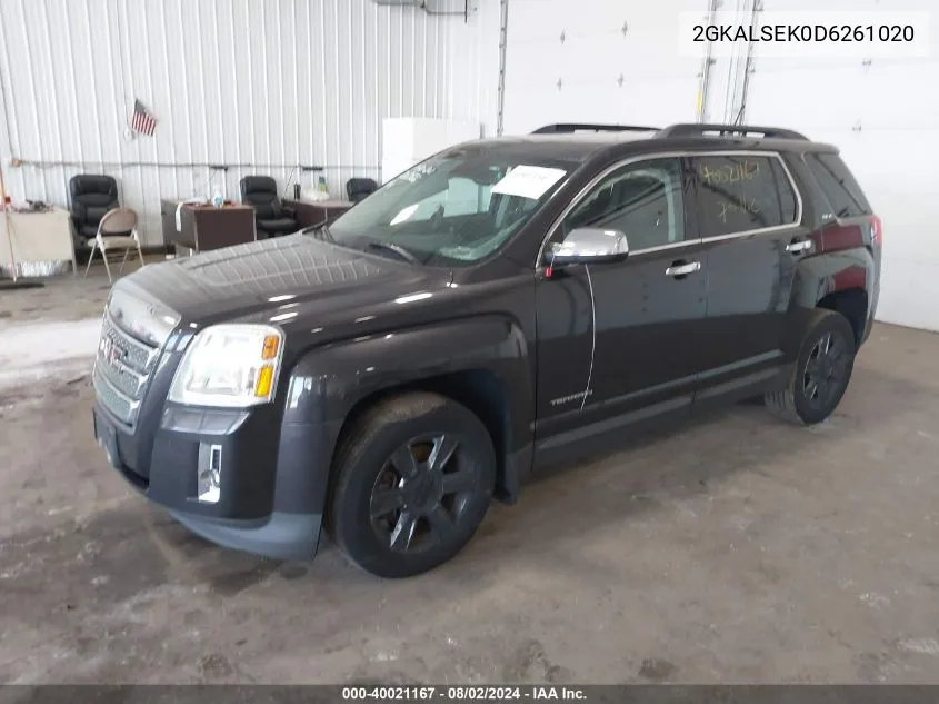 2013 GMC Terrain Sle-2 VIN: 2GKALSEK0D6261020 Lot: 40021167