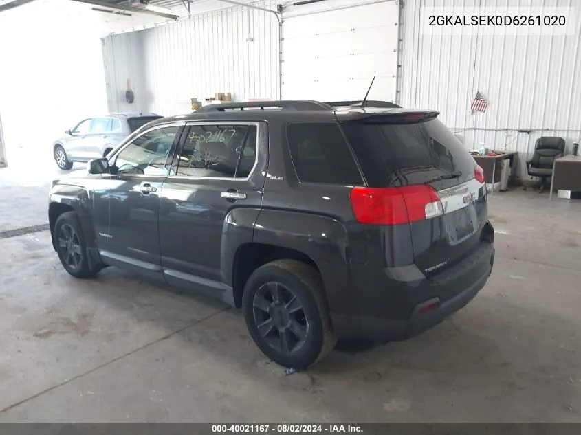 2013 GMC Terrain Sle-2 VIN: 2GKALSEK0D6261020 Lot: 40021167