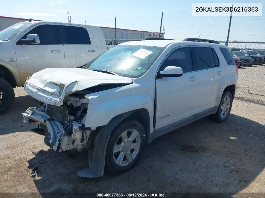 2013 GMC Terrain Sle-2 VIN: 2GKALSEK3D6216363 Lot: 40077368