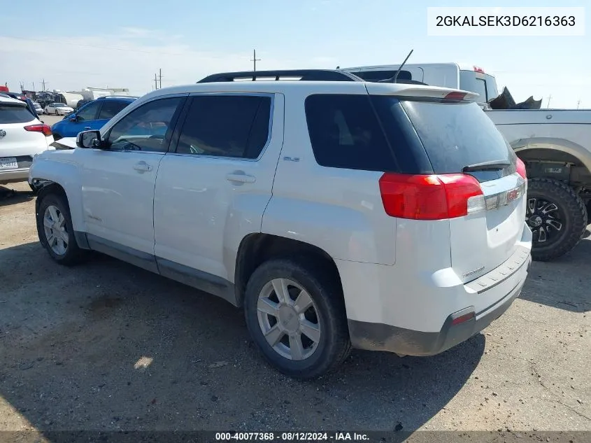 2013 GMC Terrain Sle-2 VIN: 2GKALSEK3D6216363 Lot: 40077368