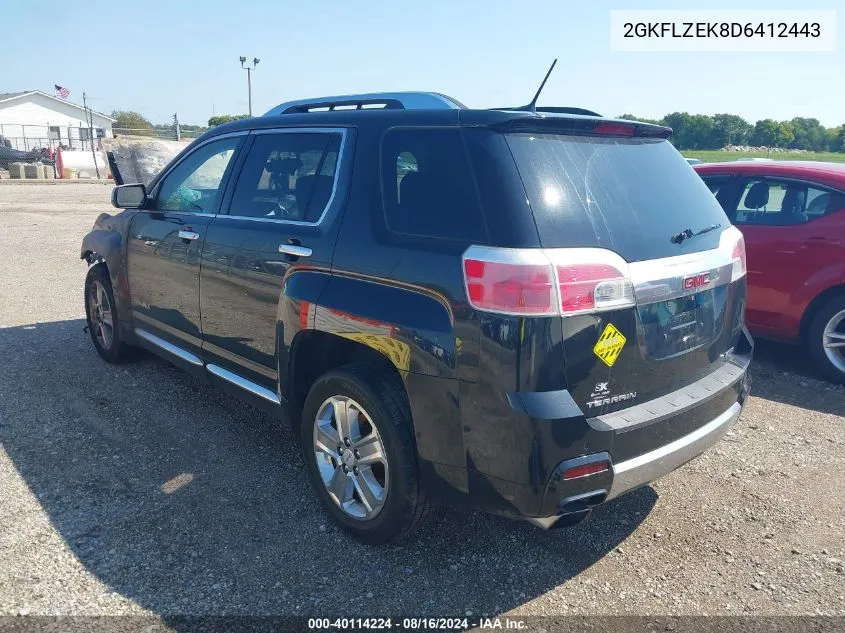 2013 GMC Terrain Denali VIN: 2GKFLZEK8D6412443 Lot: 40114224