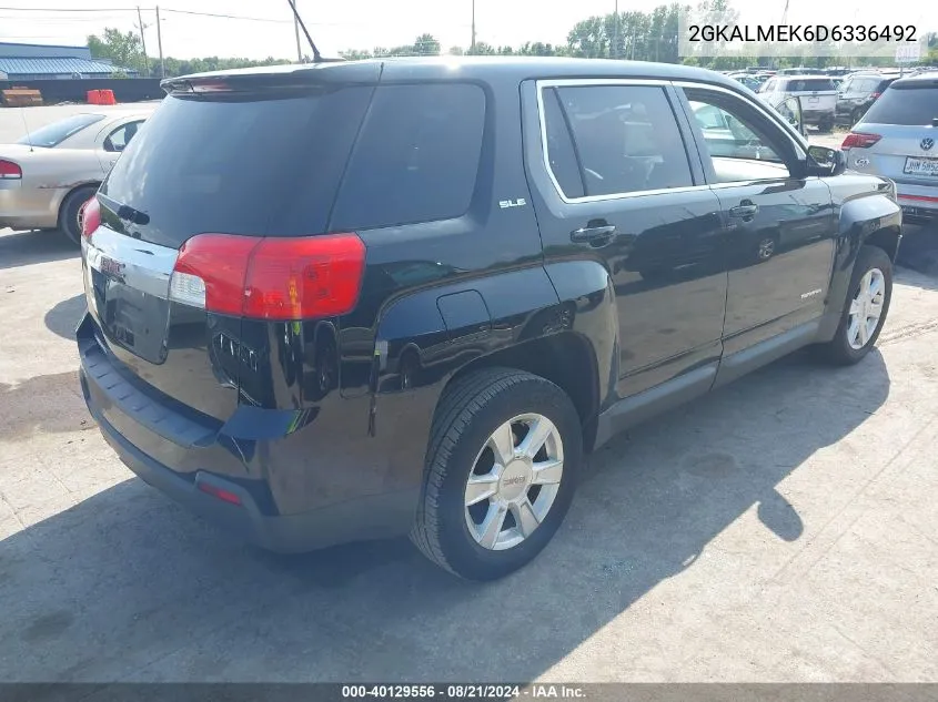 2013 GMC Terrain Sle-1 VIN: 2GKALMEK6D6336492 Lot: 40129556