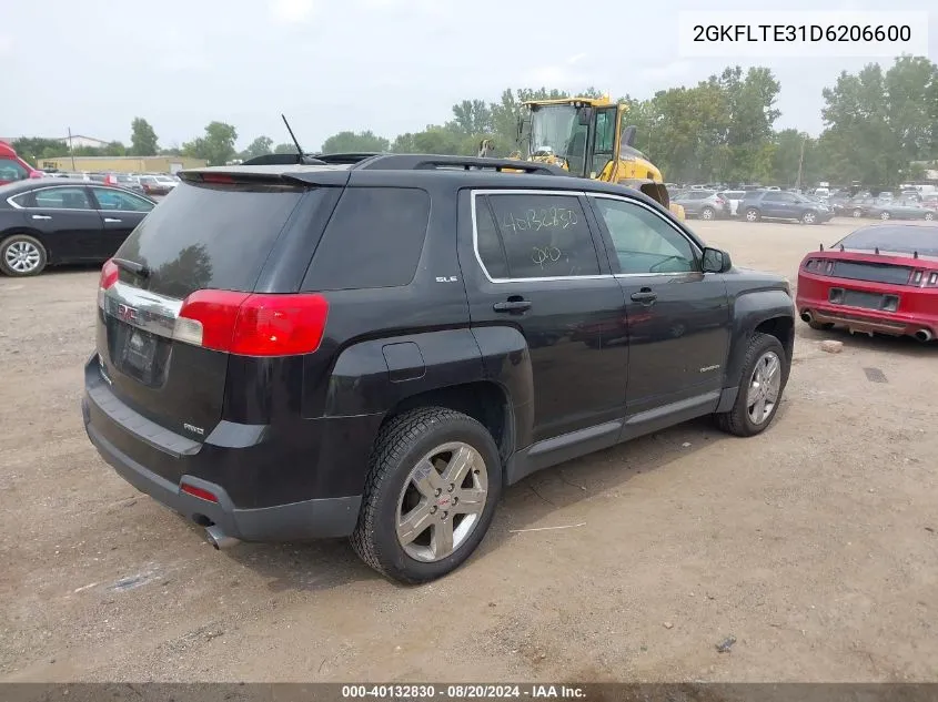 2013 GMC Terrain Sle VIN: 2GKFLTE31D6206600 Lot: 40132830