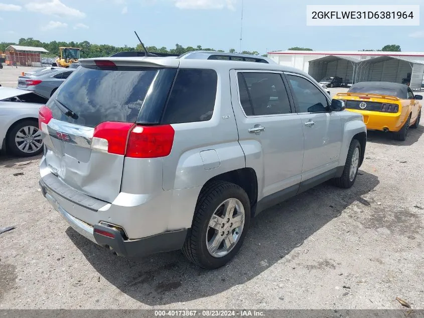 2013 GMC Terrain Slt-2 VIN: 2GKFLWE31D6381964 Lot: 40173867