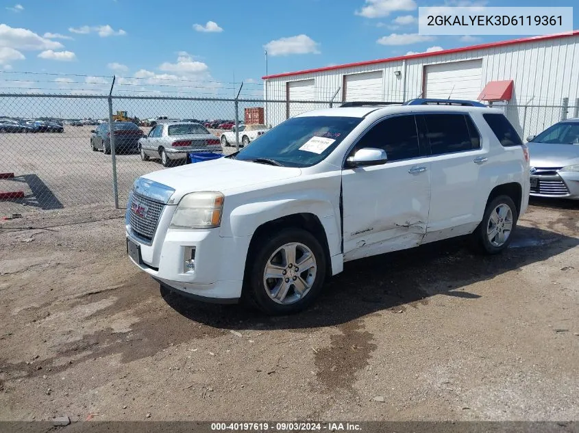 2013 GMC Terrain Denali VIN: 2GKALYEK3D6119361 Lot: 40197619