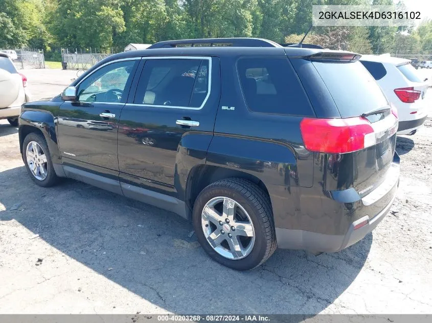 2013 GMC Terrain Sle-2 VIN: 2GKALSEK4D6316102 Lot: 40203268