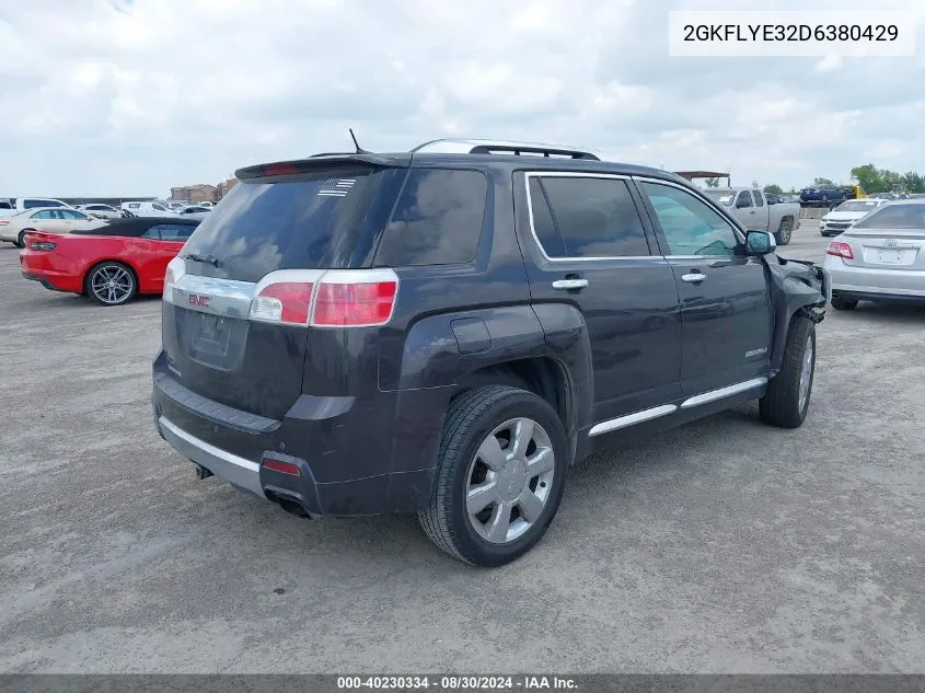 2013 GMC Terrain Denali VIN: 2GKFLYE32D6380429 Lot: 40230334