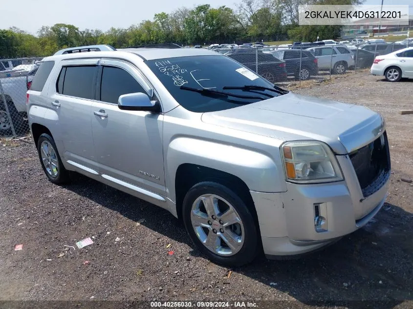 2013 GMC Terrain Denali VIN: 2GKALYEK4D6312201 Lot: 40256030