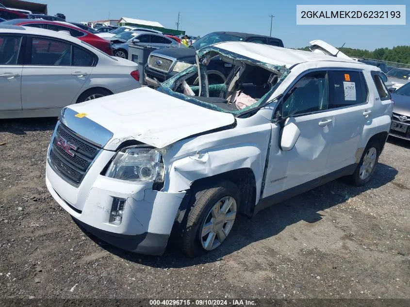 2013 GMC Terrain Sle VIN: 2GKALMEK2D6232193 Lot: 40296715