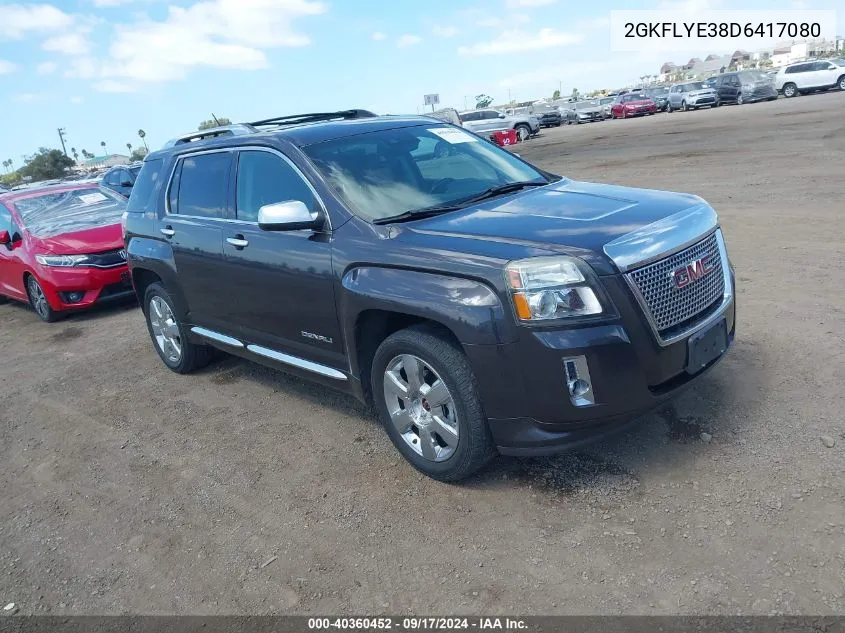 2013 GMC Terrain Denali VIN: 2GKFLYE38D6417080 Lot: 40360452