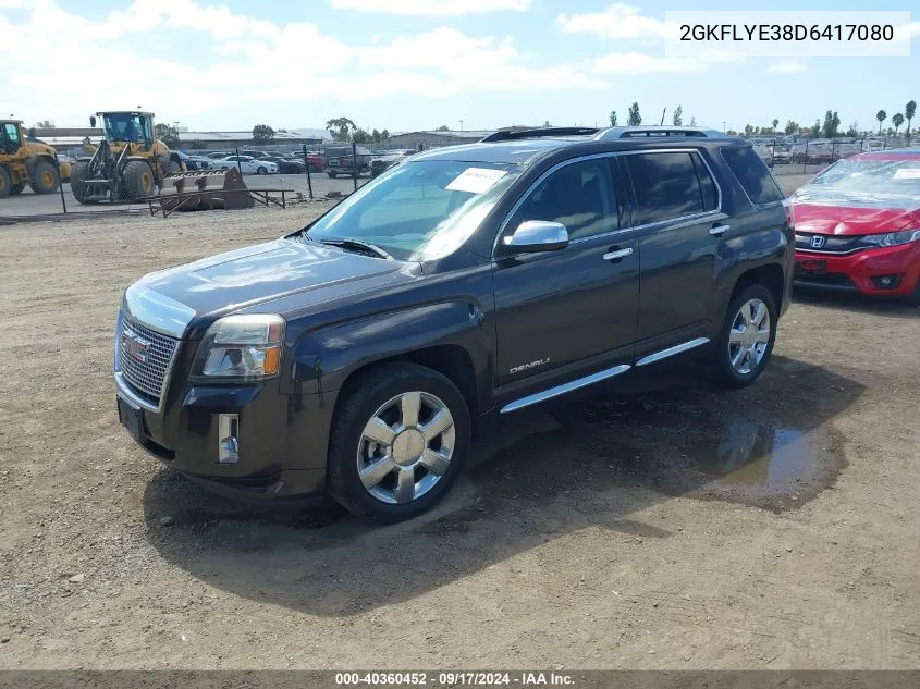 2013 GMC Terrain Denali VIN: 2GKFLYE38D6417080 Lot: 40360452