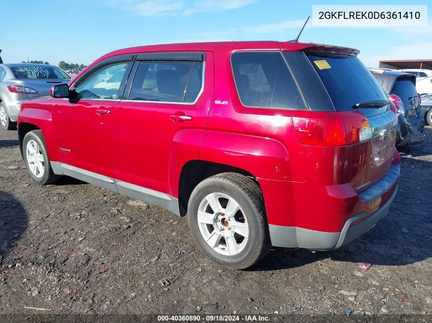 2013 GMC Terrain Sle-1 VIN: 2GKFLREK0D6361410 Lot: 40360890