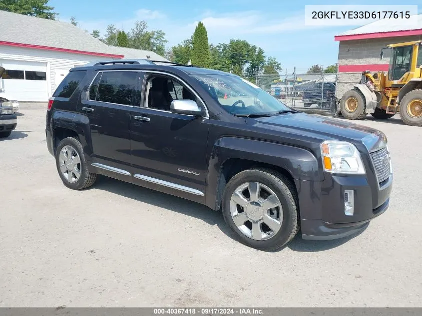 2013 GMC Terrain Denali VIN: 2GKFLYE33D6177615 Lot: 40367418