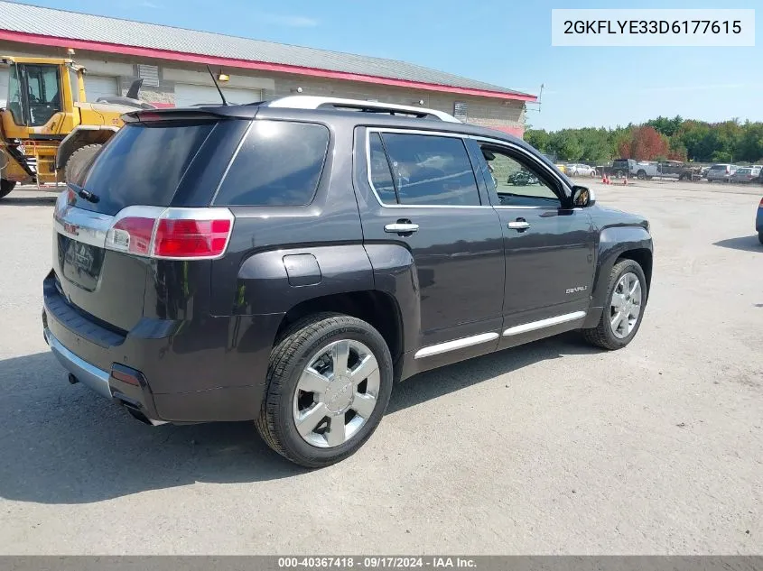 2013 GMC Terrain Denali VIN: 2GKFLYE33D6177615 Lot: 40367418