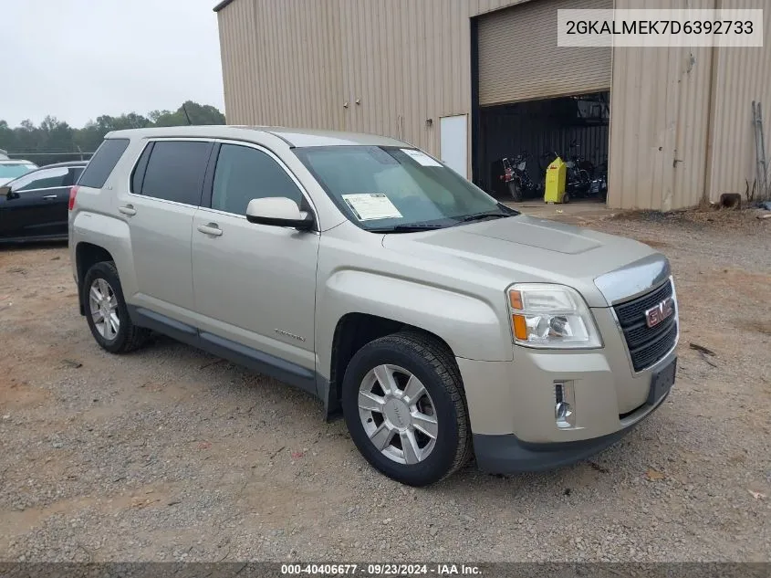 2013 GMC Terrain Sle VIN: 2GKALMEK7D6392733 Lot: 40406677