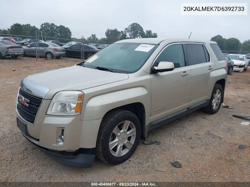 2013 GMC Terrain Sle VIN: 2GKALMEK7D6392733 Lot: 40406677