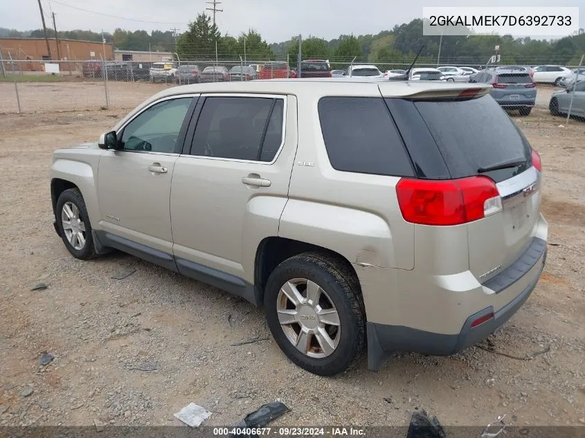 2013 GMC Terrain Sle VIN: 2GKALMEK7D6392733 Lot: 40406677