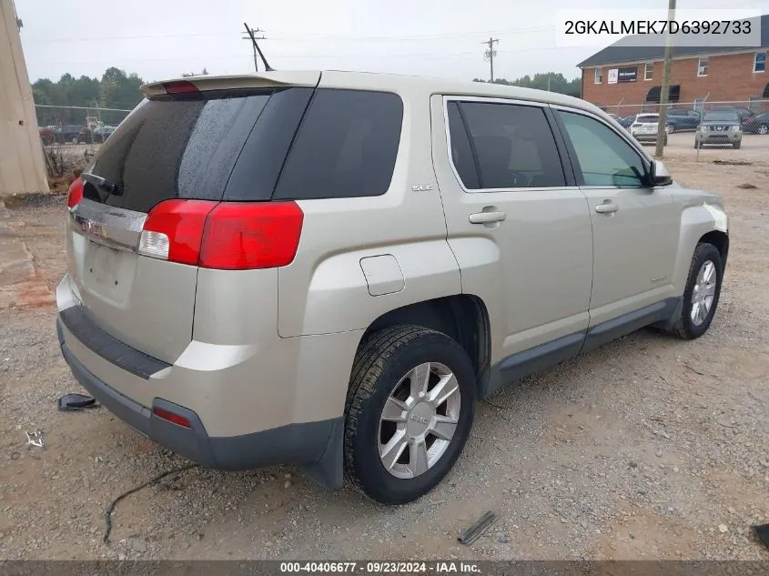 2013 GMC Terrain Sle VIN: 2GKALMEK7D6392733 Lot: 40406677