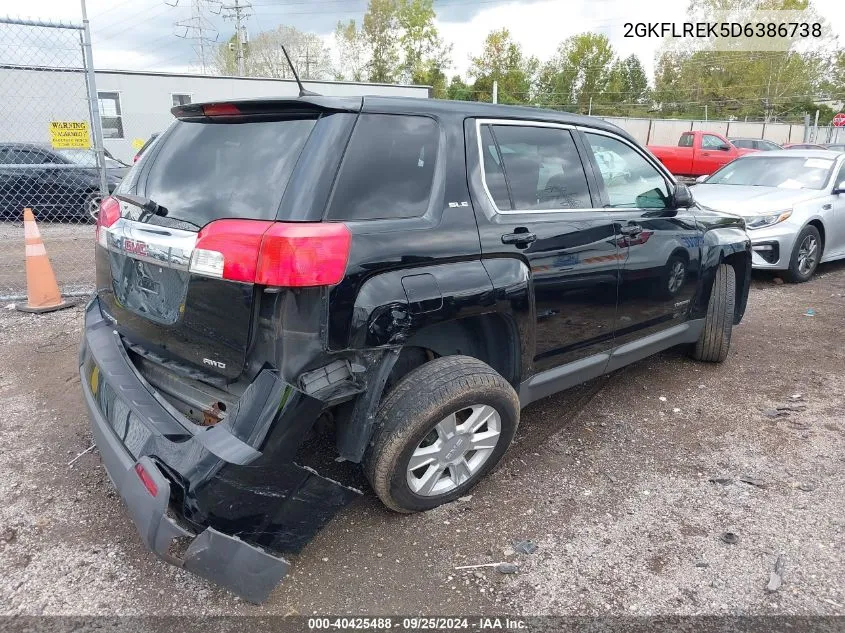 2013 GMC Terrain Sle-1 VIN: 2GKFLREK5D6386738 Lot: 40425488