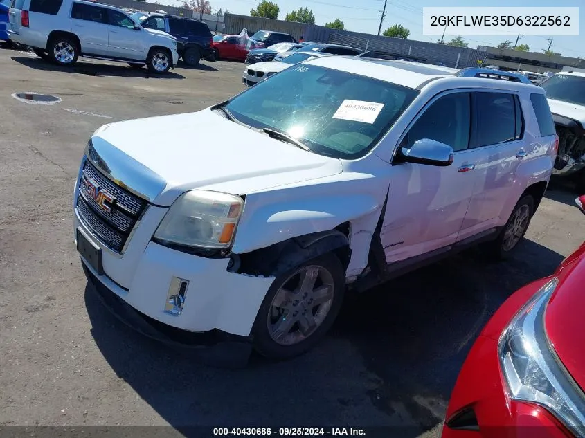 2013 GMC Terrain Slt-2 VIN: 2GKFLWE35D6322562 Lot: 40430686