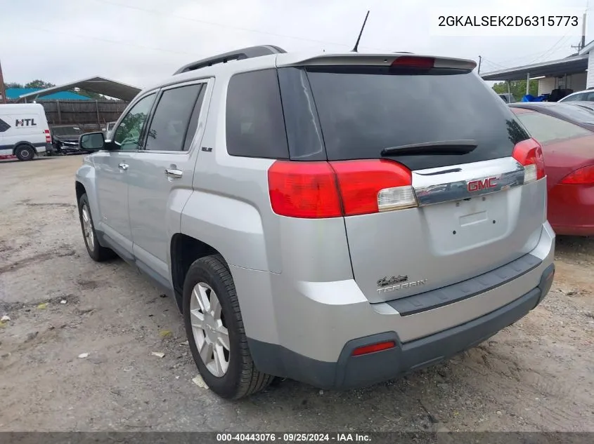 2013 GMC Terrain Sle-2 VIN: 2GKALSEK2D6315773 Lot: 40443076