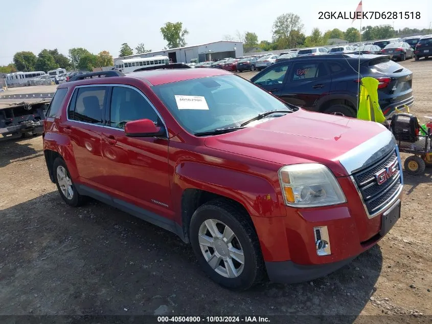 2013 GMC Terrain Slt-1 VIN: 2GKALUEK7D6281518 Lot: 40504900