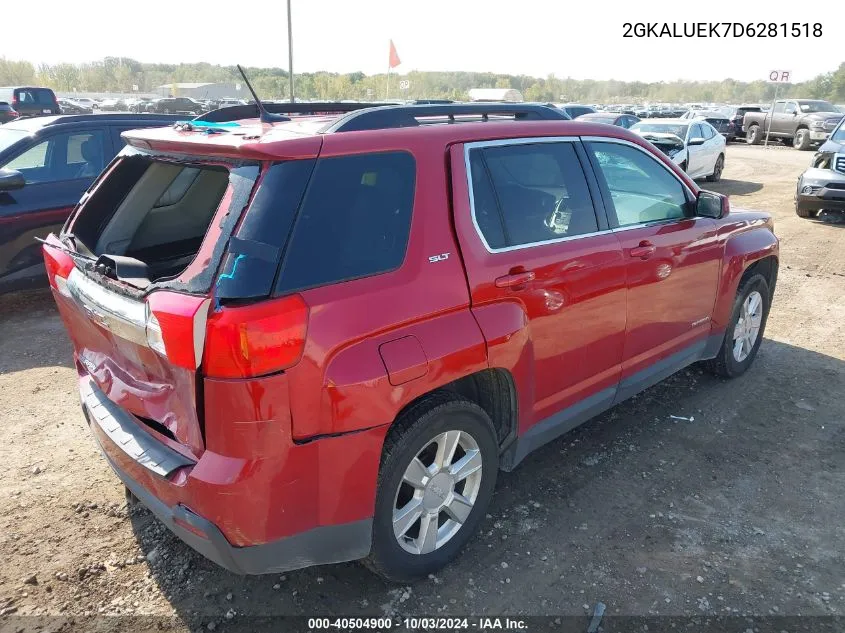 2013 GMC Terrain Slt-1 VIN: 2GKALUEK7D6281518 Lot: 40504900