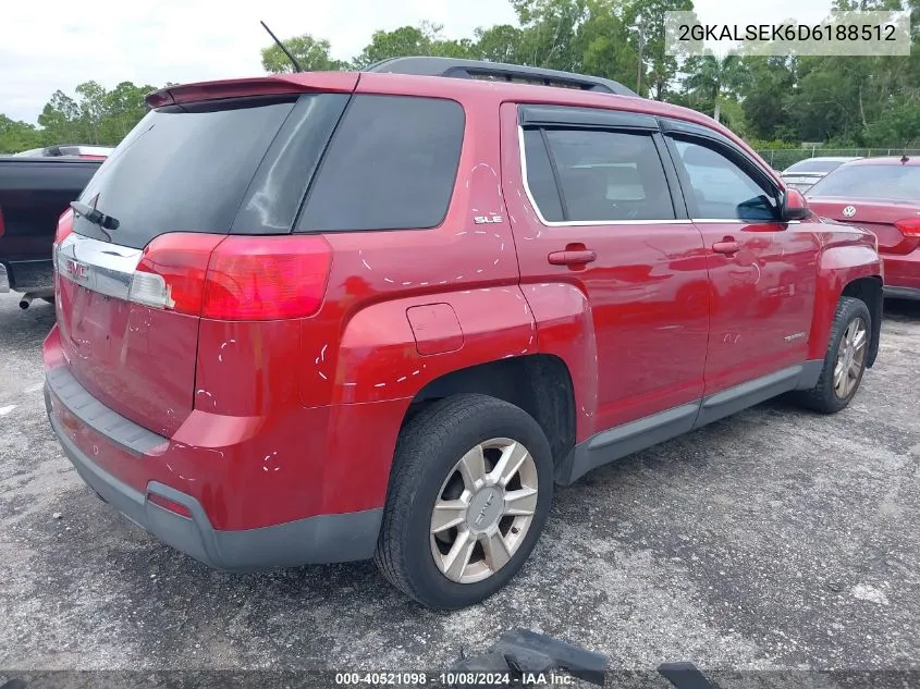 2013 GMC Terrain Sle-2 VIN: 2GKALSEK6D6188512 Lot: 40521098