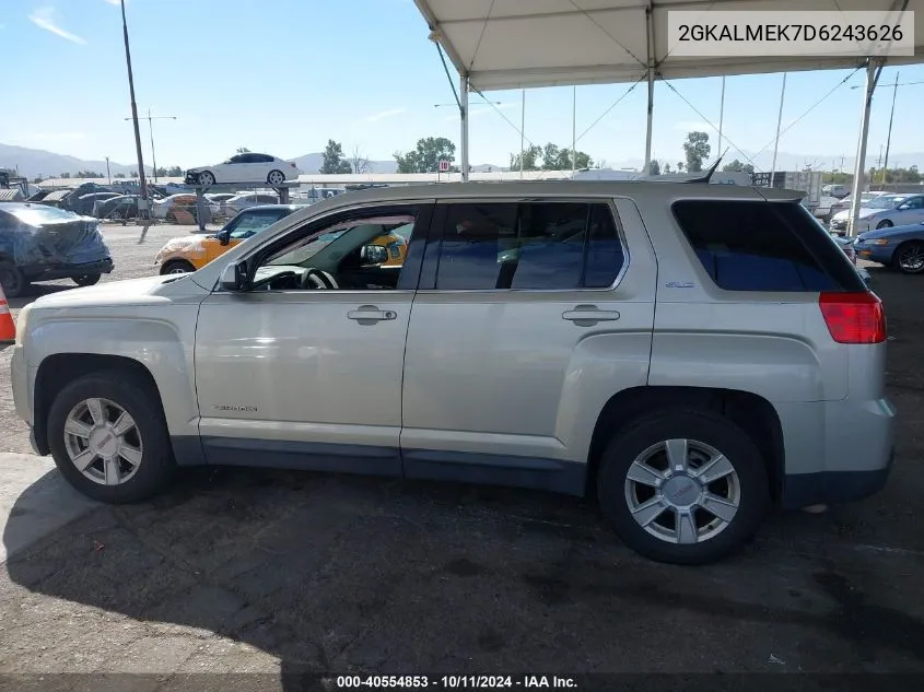 2013 GMC Terrain Sle VIN: 2GKALMEK7D6243626 Lot: 40554853