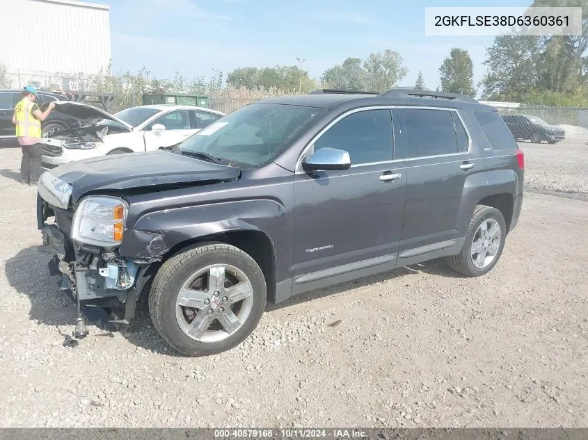 2013 GMC Terrain Sle VIN: 2GKFLSE38D6360361 Lot: 40579168